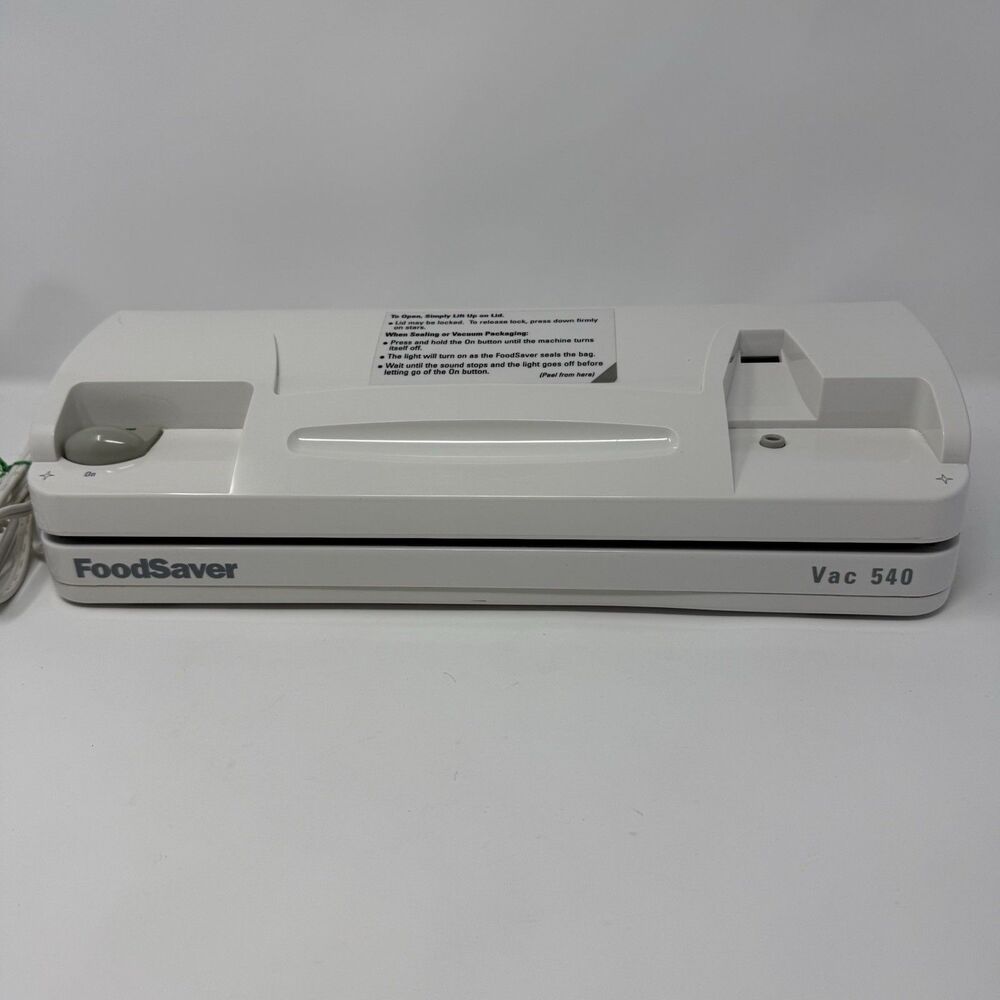 FoodSaver Vac 540 Vacuum Sealer Machine Tested Working w/ Partial Roll